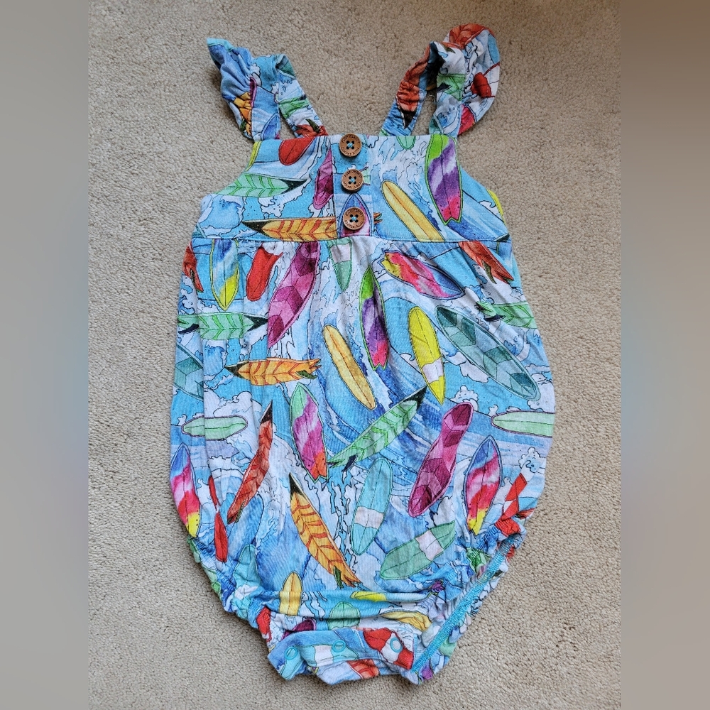 Bamboo surf theme onsie 18-24m